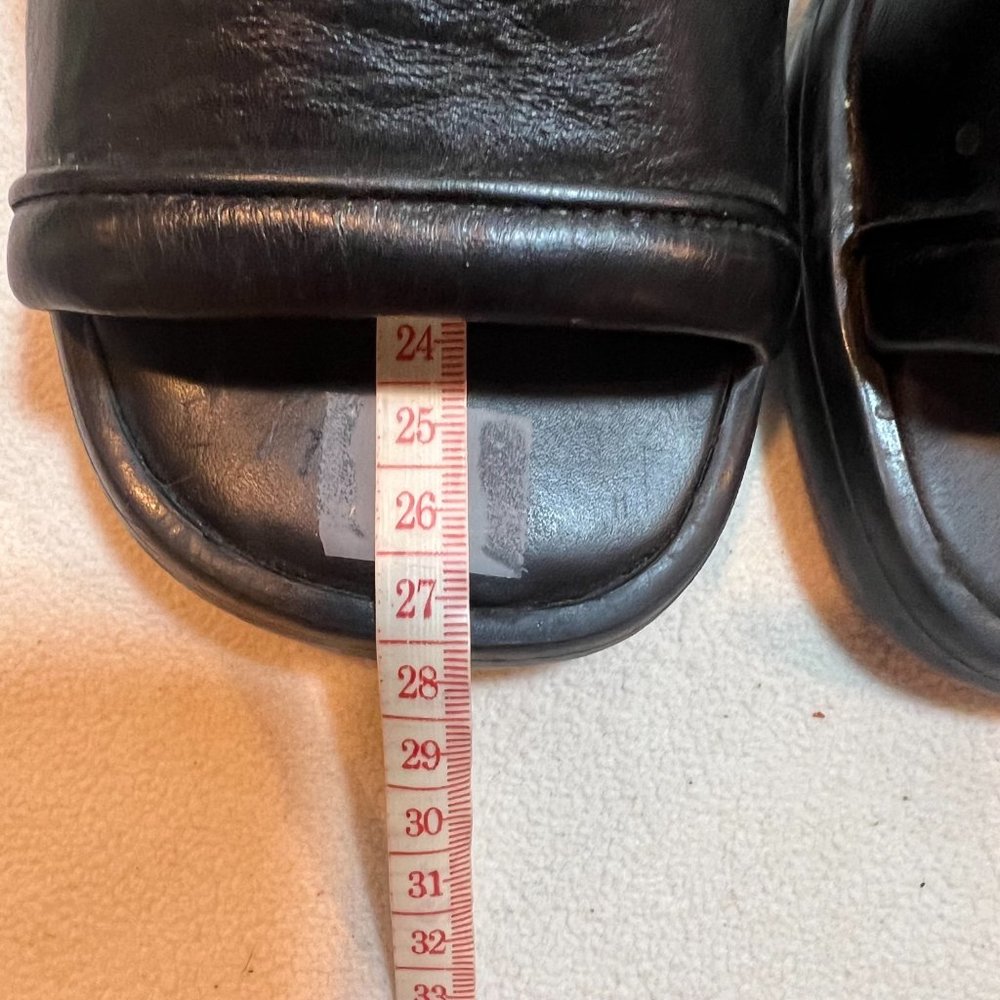 John Fluevog Mini Bebe Leather Peep Toe Heels - Women's Size 10.5 (10) - Picture 7 of 9
